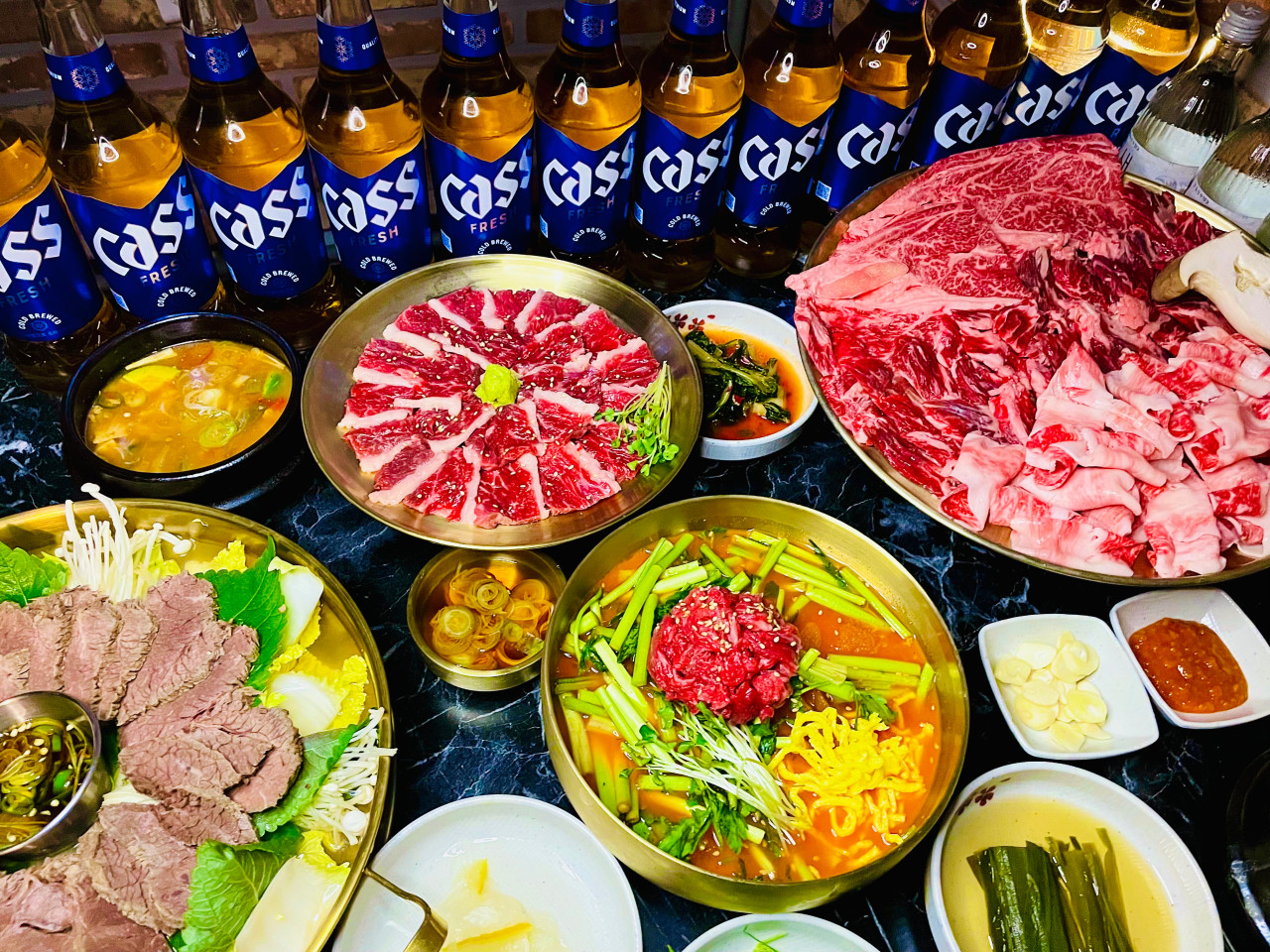 청도미나리 삼겹살